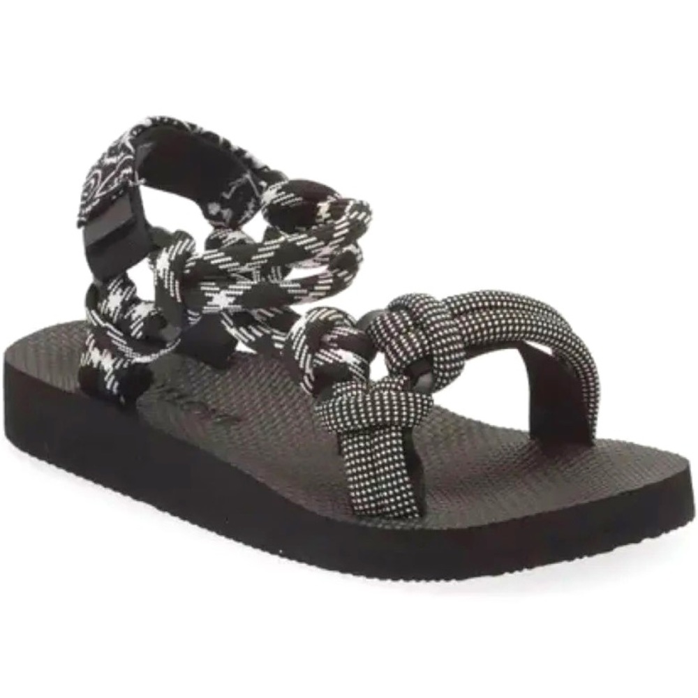Arizona Love Trekky Rope Handmade Sandals in Black